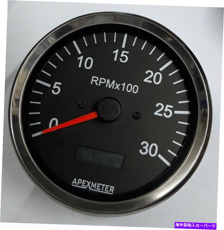 タコメーター タコメーター/時間メーター0-3000 rpm磁気ピックアップゲージクロムベゼル100mm dia Tachometer/Hourmeter 0-3000 RPM Magnetic pickup Gauge Chrome Bezel 100mm Dia【並行輸入品】