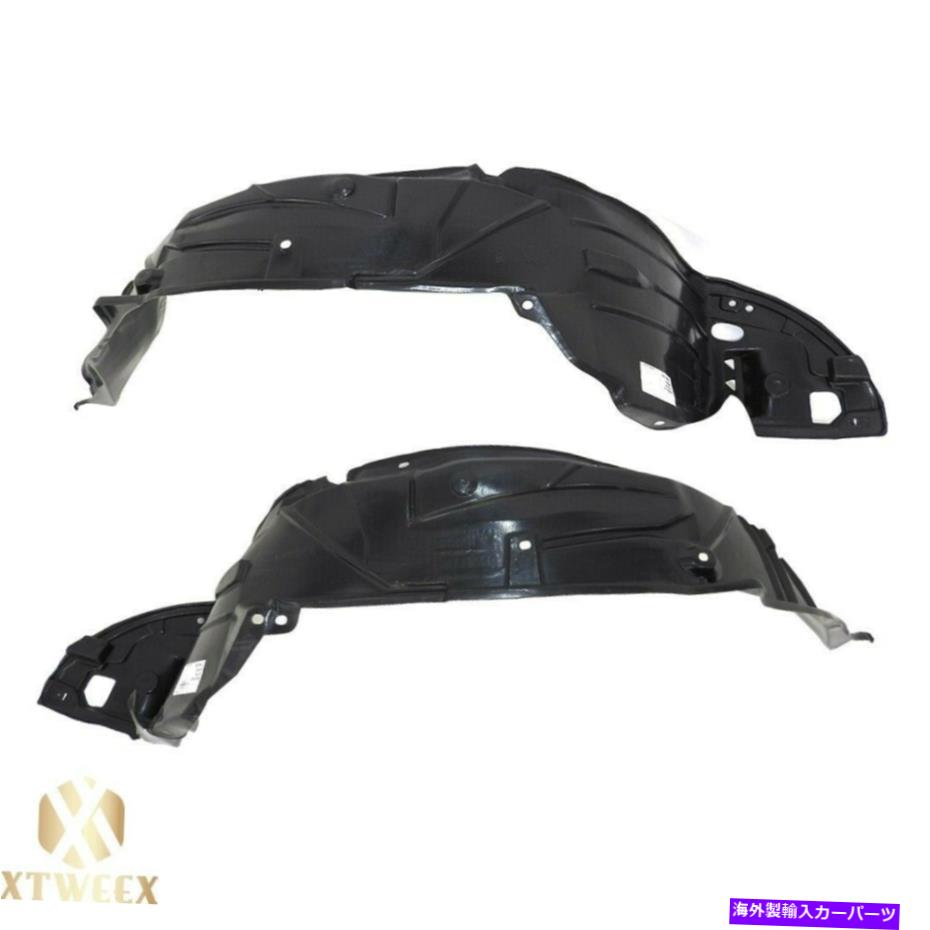 フェンダーライナー 左+右サイドフェンダーライナースプラッシュシールドペアセット2の04-05ホンダシビック Left+Right Side Fender Liner Splash Shield Pair Set of 2 For 04-05 Honda Civic【並行輸入品】