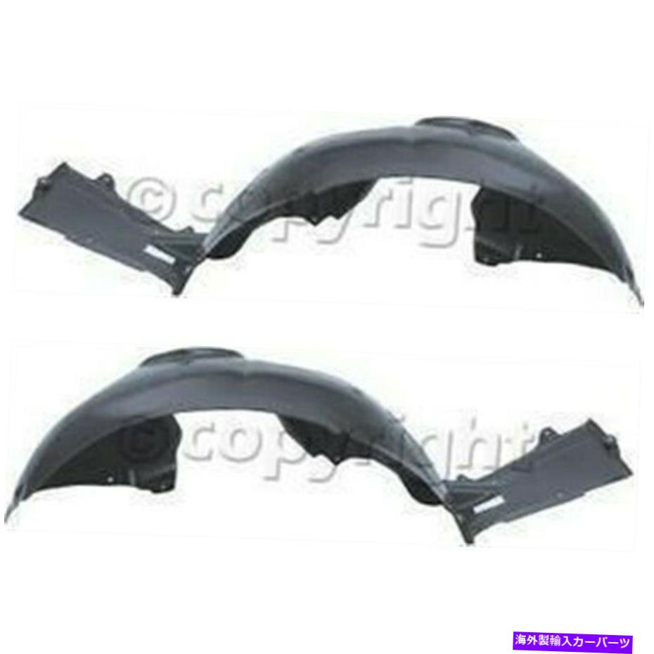 フェンダーライナー 320 323 325 328 330セダンペアの2つのフェンダーライナーのフロント左と右のセット Set of 2 Fender Liners Front Left-and-Right for 320 323 325 328 330 Sedan Pair【並行輸入品】
