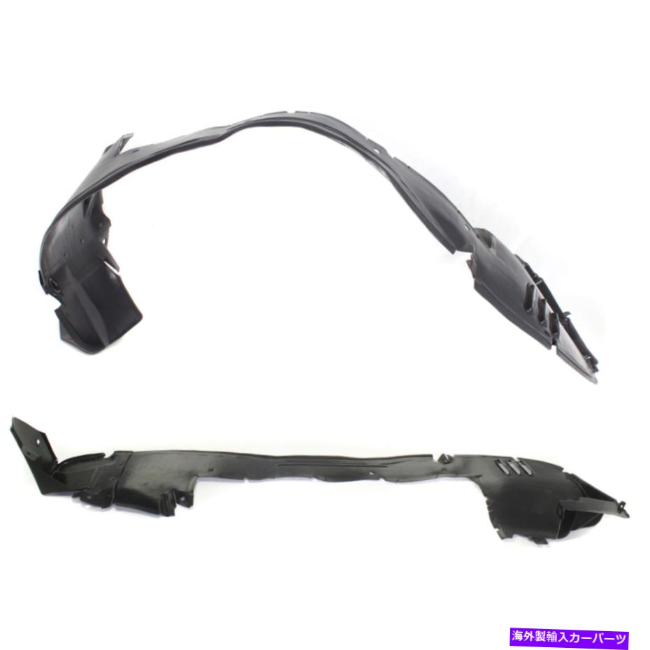 フェンダーライナー 2000年から2003年のメルセデスclk320 clk430フロント左＆右のフェンダーライナーのセット Set of Fender Liners For 2000-2003 Mercedes CLK320 CLK430 Front Left & Right【並行輸入品】
