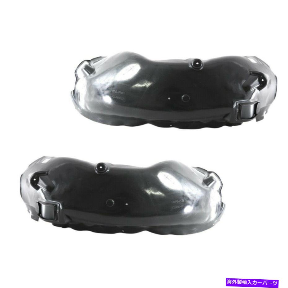 フェンダーライナー Dodge Durango CH1250123用の2 LHスプラッシュシールドのフロント、ペアセット AM Front,Pair Set Of 2 LH Splash Shield For Dodge Durango CH1250123【並行輸入品】