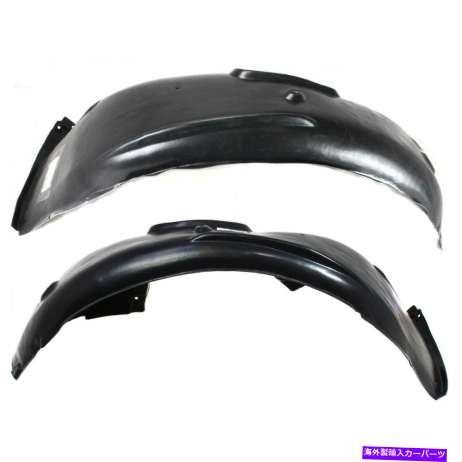フェンダーライナー 97-2000 BMW 528i 2001-2003 530i Front＆Right Set of 2のSplash Shield Splash Shield For 97-2000 BMW 528i 2001-2003 530i Front Left & Right Set of 2【並行輸入品】