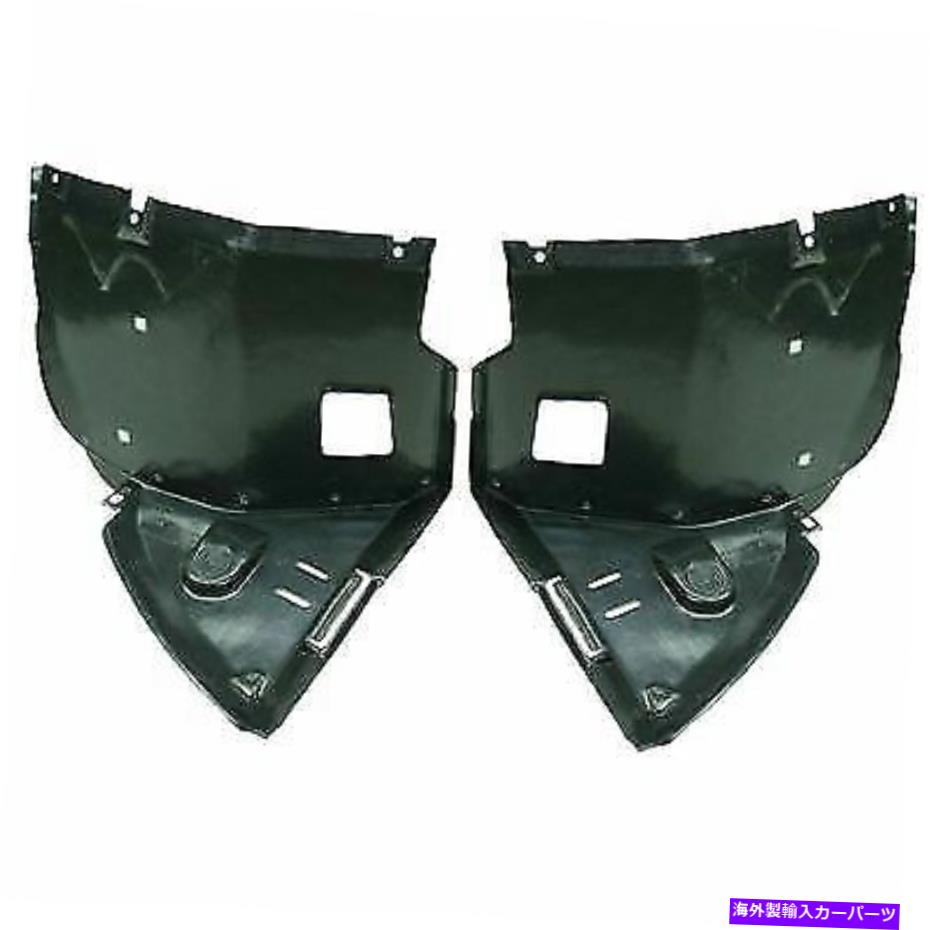 フェンダーライナー 323の2つのスプラッシュシールドフェンダーライナーライナー左と右側のフロントのセット Set of 2 Splash Shields Fender Liners Liner Left & Right Side Front for 323【並行輸入品】