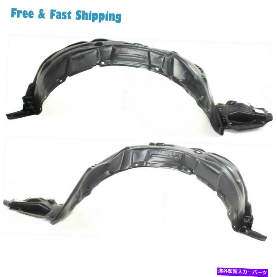 フェンダーライナー 新しいto1251116 to1250116 2 LH＆RHフェンダーライナーフィットトヨタプリウス2004-09のセット New TO1251116 TO1250116 Set of 2 LH & RH Fender Liner Fits Toyota Prius 2004-09【並行輸入品】