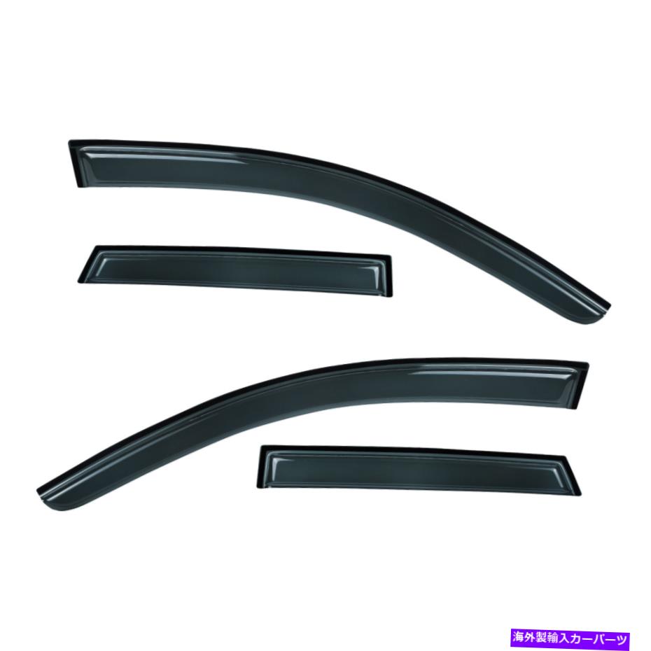 バグシールド ウィンドウバイザーフィット11-13三菱アウトランダースポーツベントシェードレインガードスモーク4P Window Visor fit 11-13 Mitsubishi Outlander Sport Vent Shade Rain Guard Smoke 4p【並行輸入品】