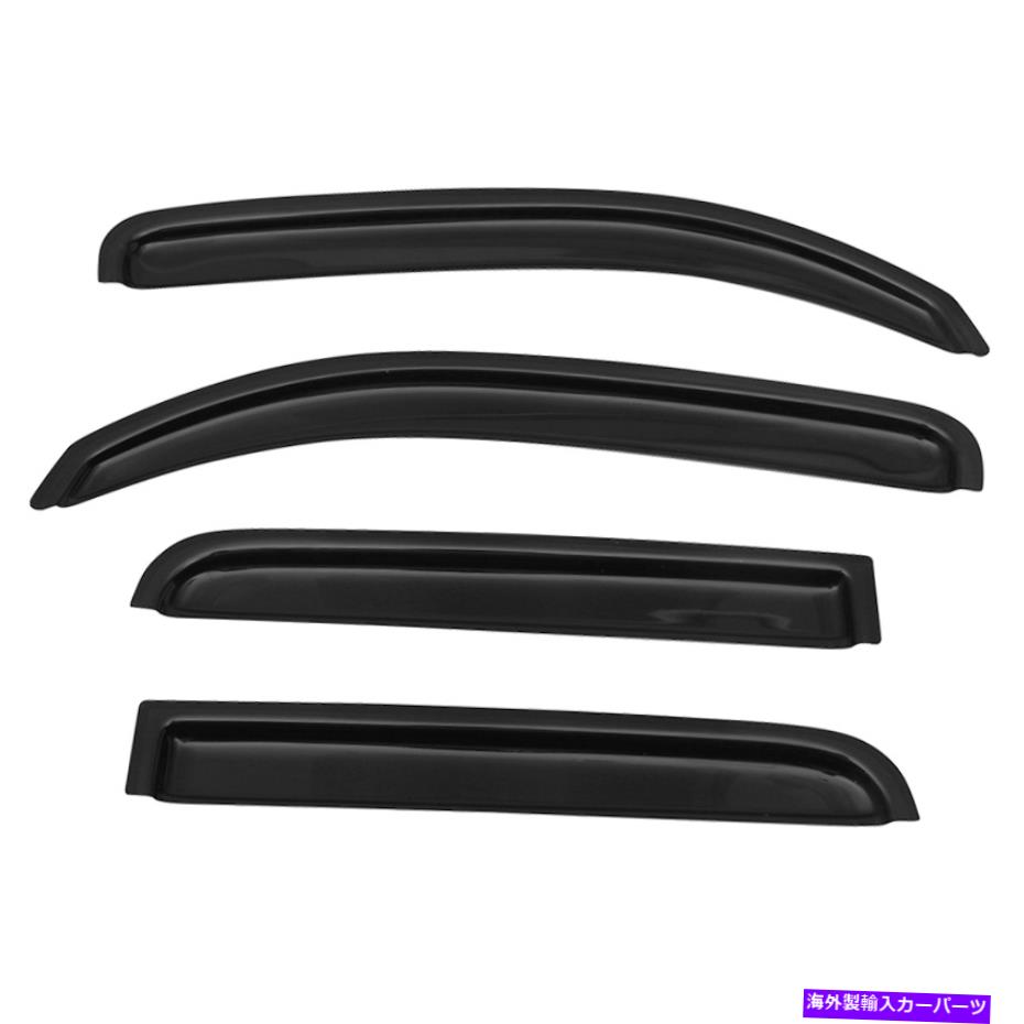 バグシールド 06-11シボレーhhrセダンのチャンネルウィンドウのサイドレインシェードガードW Ss For 06-11 Chevy HHR Sedan In Channel Window Visor Side Rain Shade Guard W Ss 車用品 | vajrabookshop.com