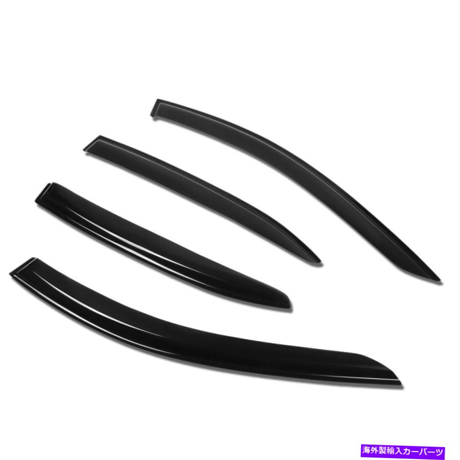 バグシールド ウィンドウバイザーベントサンシェードレインガードデフレクター14-18マツダ3ハッチバック Window Visor Vent Sun Shade Rain Guard Deflector for 14-18 Mazda 3 Hatchback【並行輸入品】