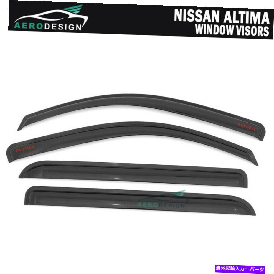 バグシールド 13-18の日産アルティマスモークウィンドウバイザーレインベントサンガードアクリルガード For 13-18 Nissan Altima Smoke Window Visors Rain Vent Sun Guard Acrylic Guards【並行輸入品】
