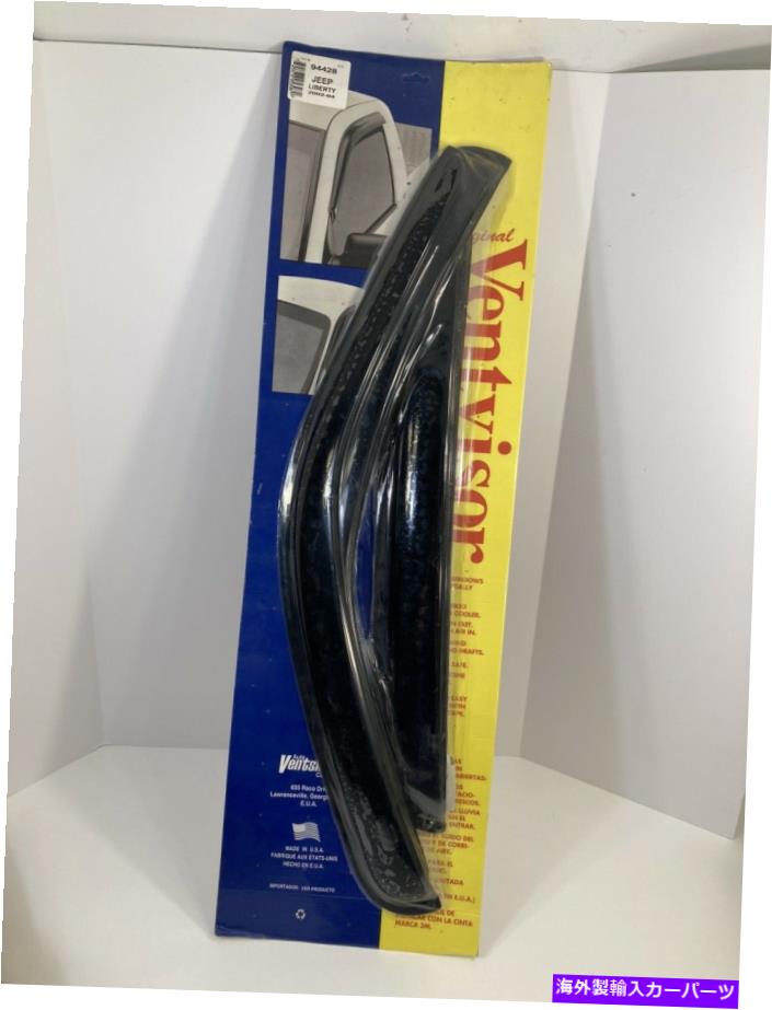 バグシールド 新しいAVS Vent Vidor Window Deflector Rain Guard Jeep Liberty 2002-2007 94428 NEW AVS Vent Visor Window Deflector Rain Guard Jeep Liberty 2002-2007 94428【並行輸入品】