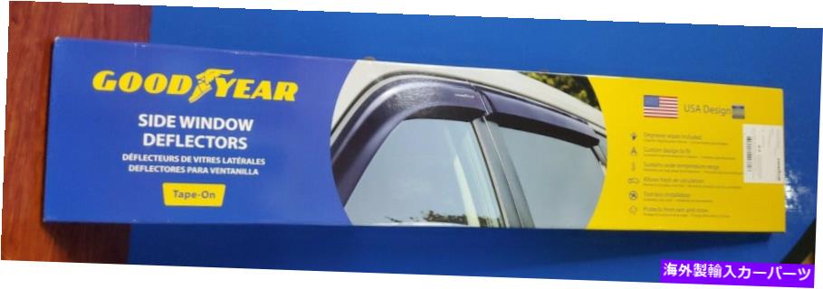 バグシールド Goodyear GY003137LP 4PCサイドウィンドウデフレクターキットKIA Sportage 2017-20-（F1） GoodYear GY003137LP 4pc Side Window Deflector Kit for KIA Sportage 2017-20 -(F1)【並行輸入品】