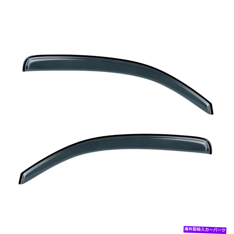バグシールド ウィンドウバイザーデフレクターフィット05-14トヨタタコマ標準キャブベントレインガード2PC Window Visor Deflector fit 05-14 Toyota Tacoma Standard Cab Vent Rain Guard 2pc【並行輸入品】