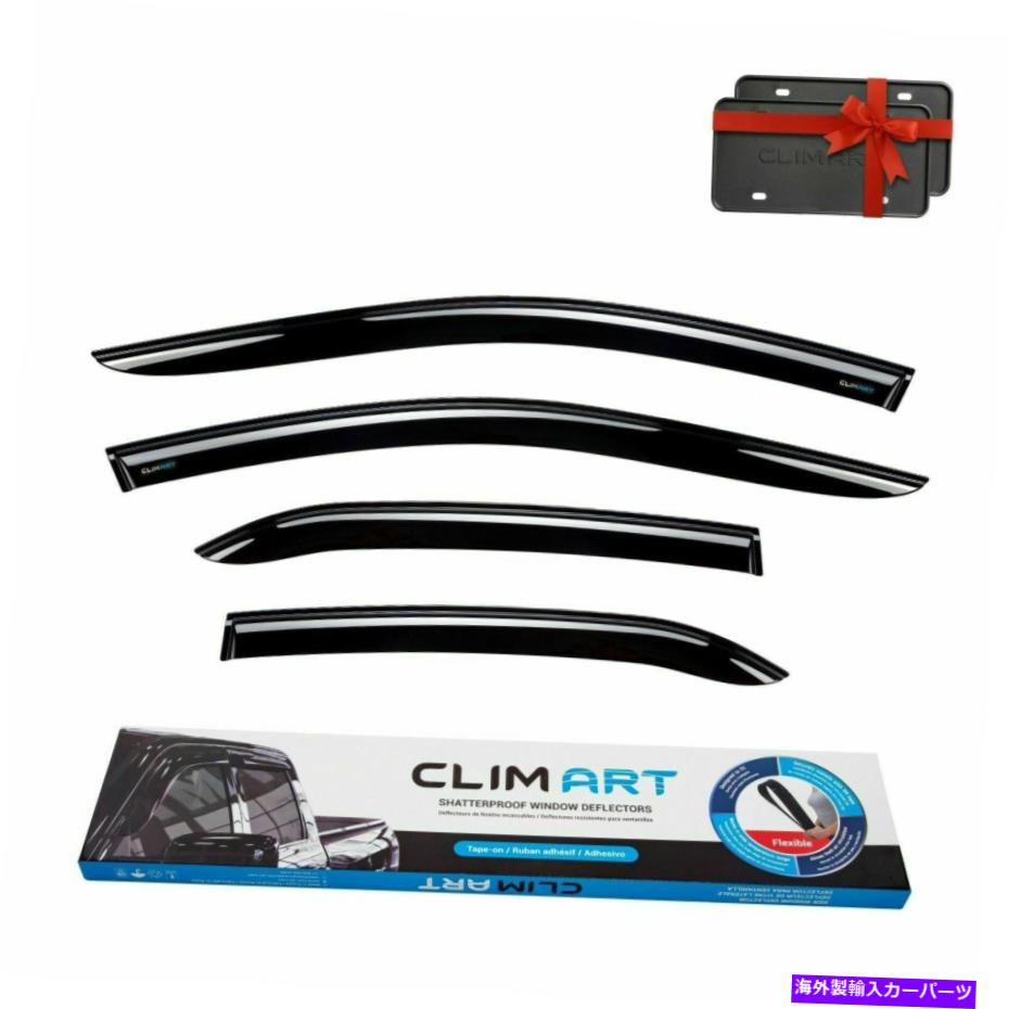 バグシールド 2018-2022トヨタカムリセダンテープオン-417023のクライムアート耐久性レインガード CLIM ART Durable Rain Guards for 2018-2022 Toyota Camry Sedan Tape On-417023【並行輸入品】