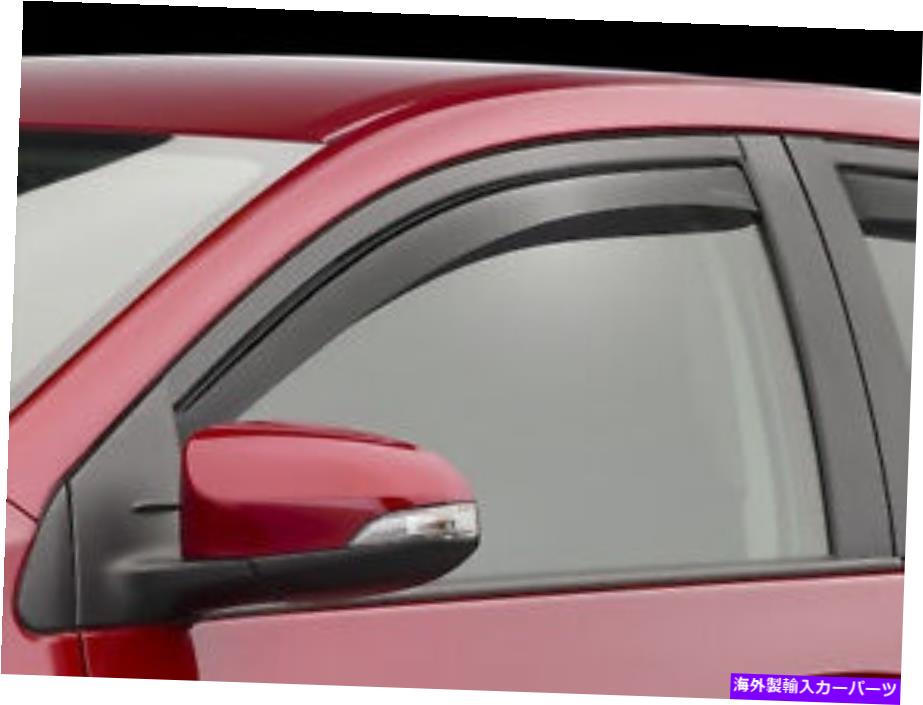 バグシールド 2018年から2022年の日産リーフフロントペアのWeathertechサイドウィンドウディフレクター WeatherTech Side Window Deflectors for 2018 - 2022 Nissan Leaf-Front Pair【並行輸入品】