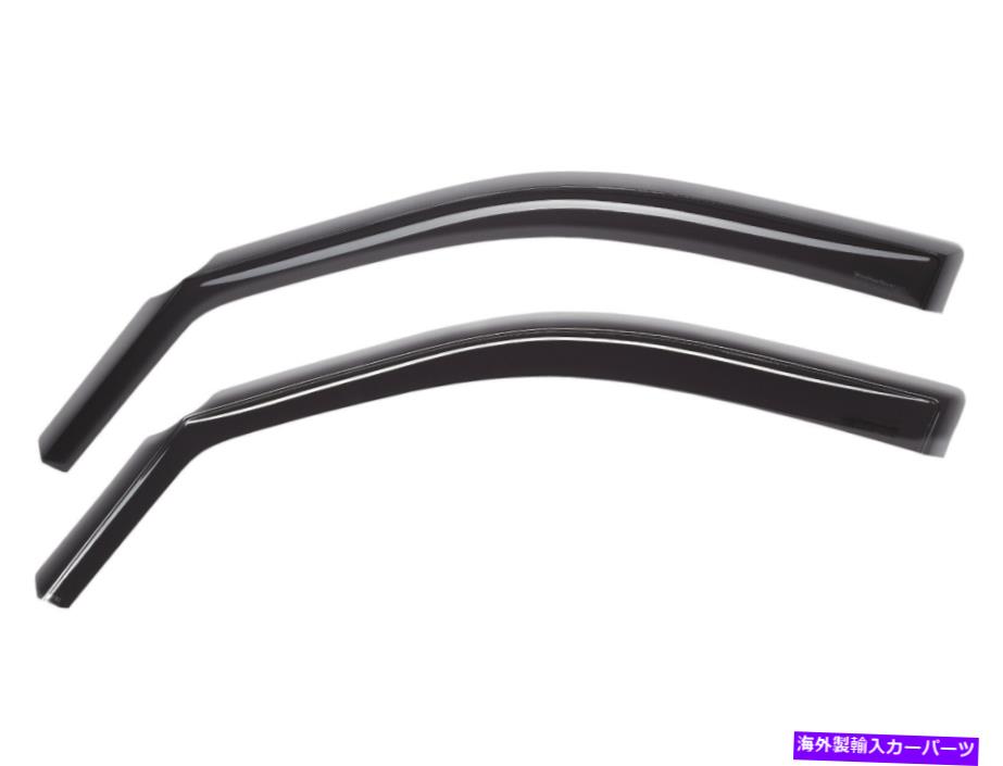 バグシールド Hyundai Ioniq Hybrid 2017-2022 Front DarkのWeathertech Side Windof Deflectors WeatherTech Side Window Deflectors for Hyundai Ioniq Hybrid 2017-2022 Front Dark【並行輸入品】