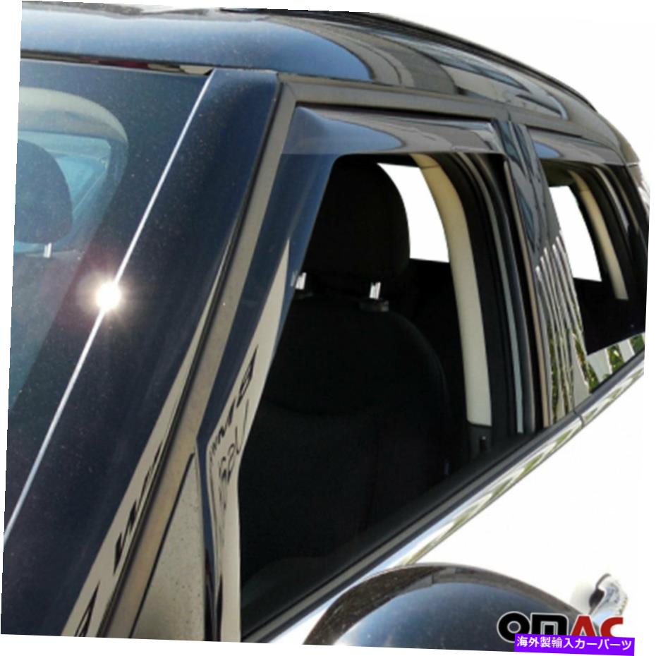 バグシールド ウィンドウバイザーベントサンシェードレインガード4PCSフィットミニカントリーマン2011-2016 Window Visor Vent Sun Shade Rain Guard 4pcs Fits Mini Countryman 2011-2016【並行輸入品】