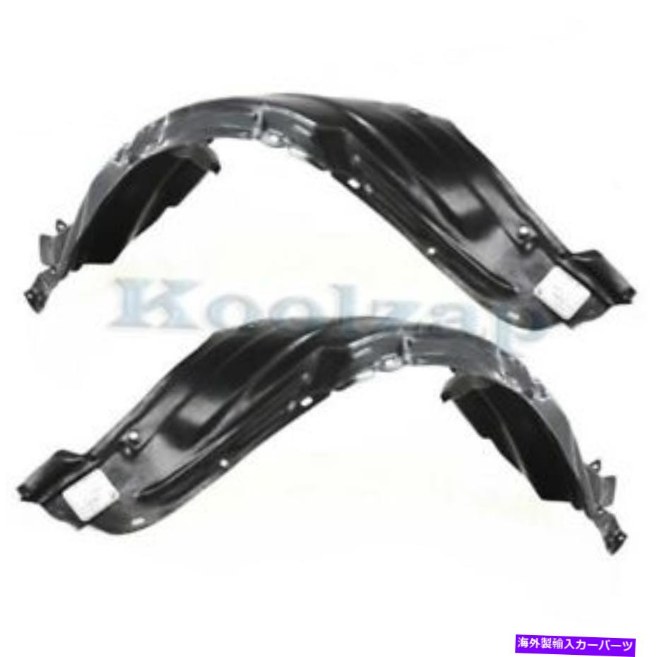 フェンダーライナー 04-06 XBワゴンフロントスプラッシュシールドインナーフェンダーライナーパネルプラスチックセットペア For 04-06 xB Wagon Front Splash Shield Inner Fender Liner Panel Plastic SET PAIR【並行輸入品】