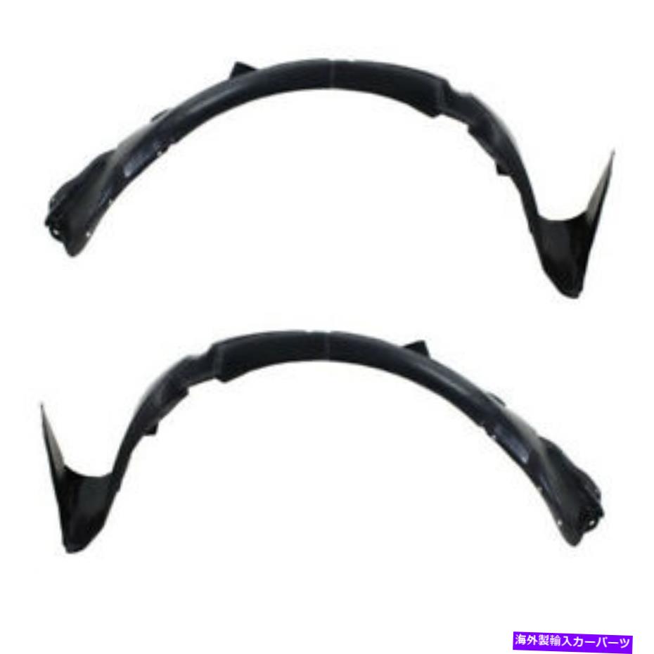 フェンダーライナー フィット12 13 14アクセントフロントスプラッシュシールドインナーフェンダーライナー左右セットペア Fits 12 13 14 Accent Front Splash Shield Inner Fender Liner Left Right SET PAIR【並行輸入品】