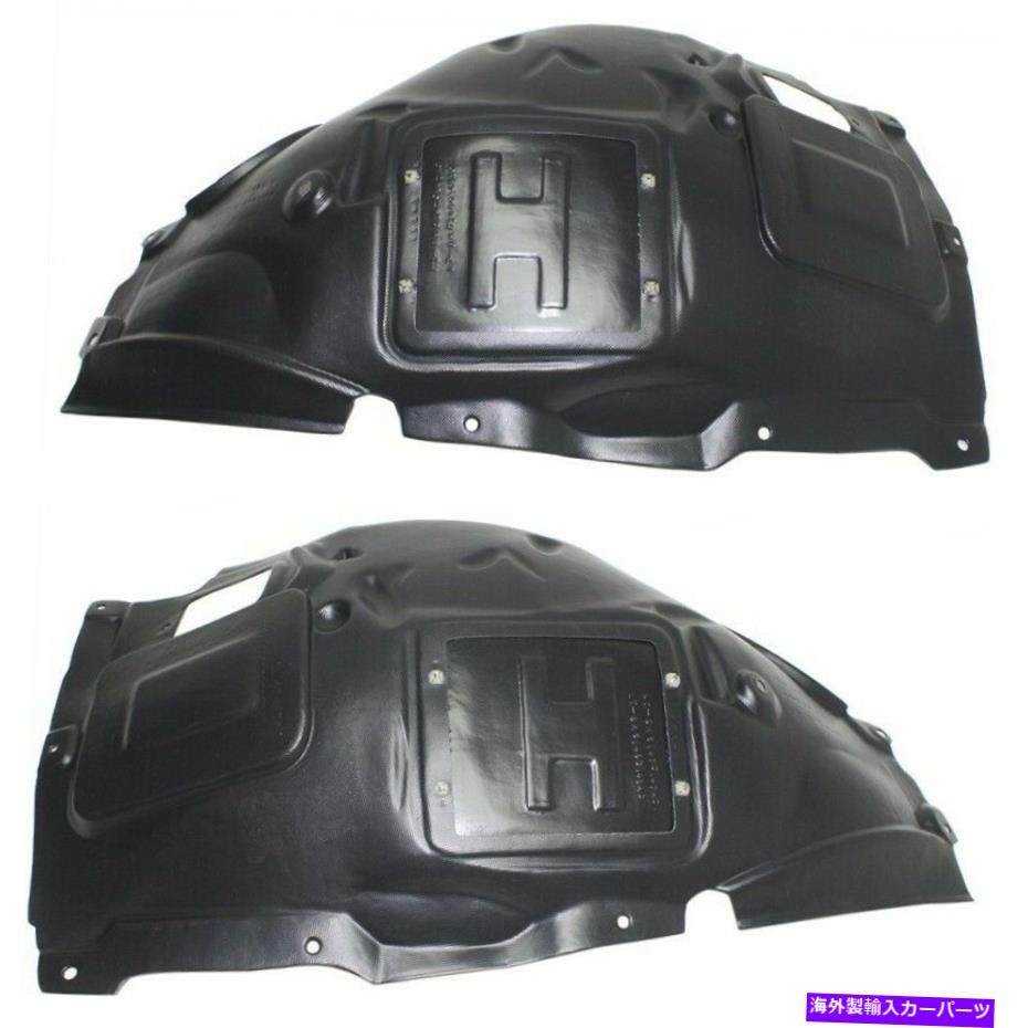 フェンダーライナー 320 328 330セダンLH＆rhの2つのフェンダーライナーのフロント左と右のペアセット Pair Set of 2 Fender Liners Front Left-and-Right for 320 328 330 Sedan LH & RH【並行輸入品】
