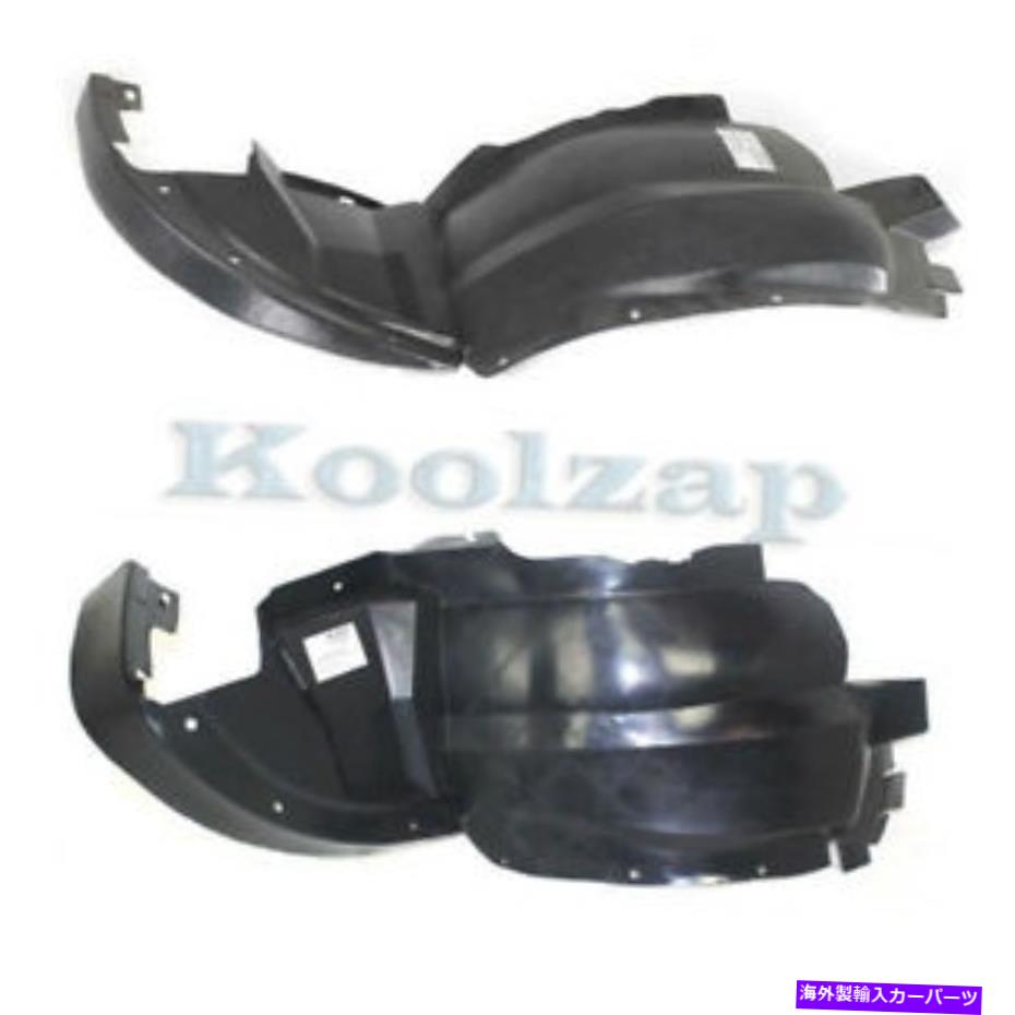 フェンダーライナー 00-02キャバリアフロントスプラッシュシールドインナーフェンダーライナー左＆右セットペア For 00-02 Cavalier Front Splash Shield Inner Fender Liner Left & Right SET PAIR【並行輸入品】