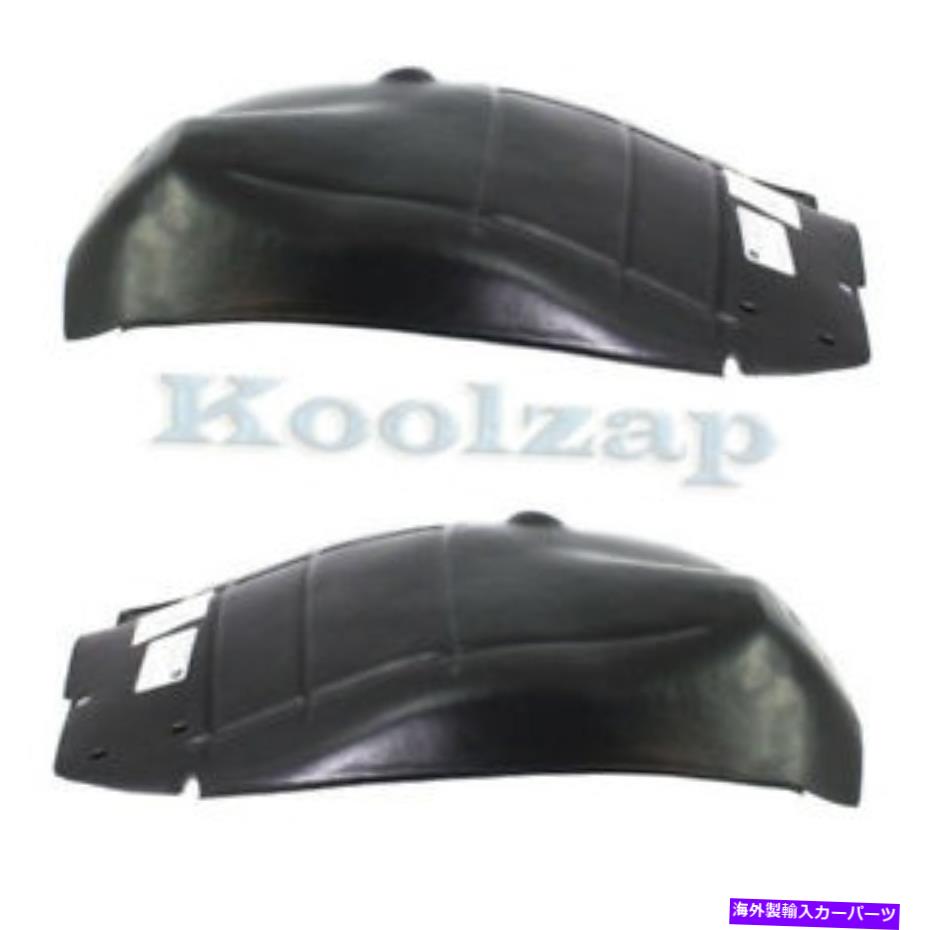フェンダーライナー 07-15 XK、XKR、XKRSフロントスプラッシュシールドインナーフェンダーライナーパネルセットペア For 07-15 XK, XKR, XKRS Front Splash Shield Inner Fender Liner Panel SET PAIR【並行輸入品】