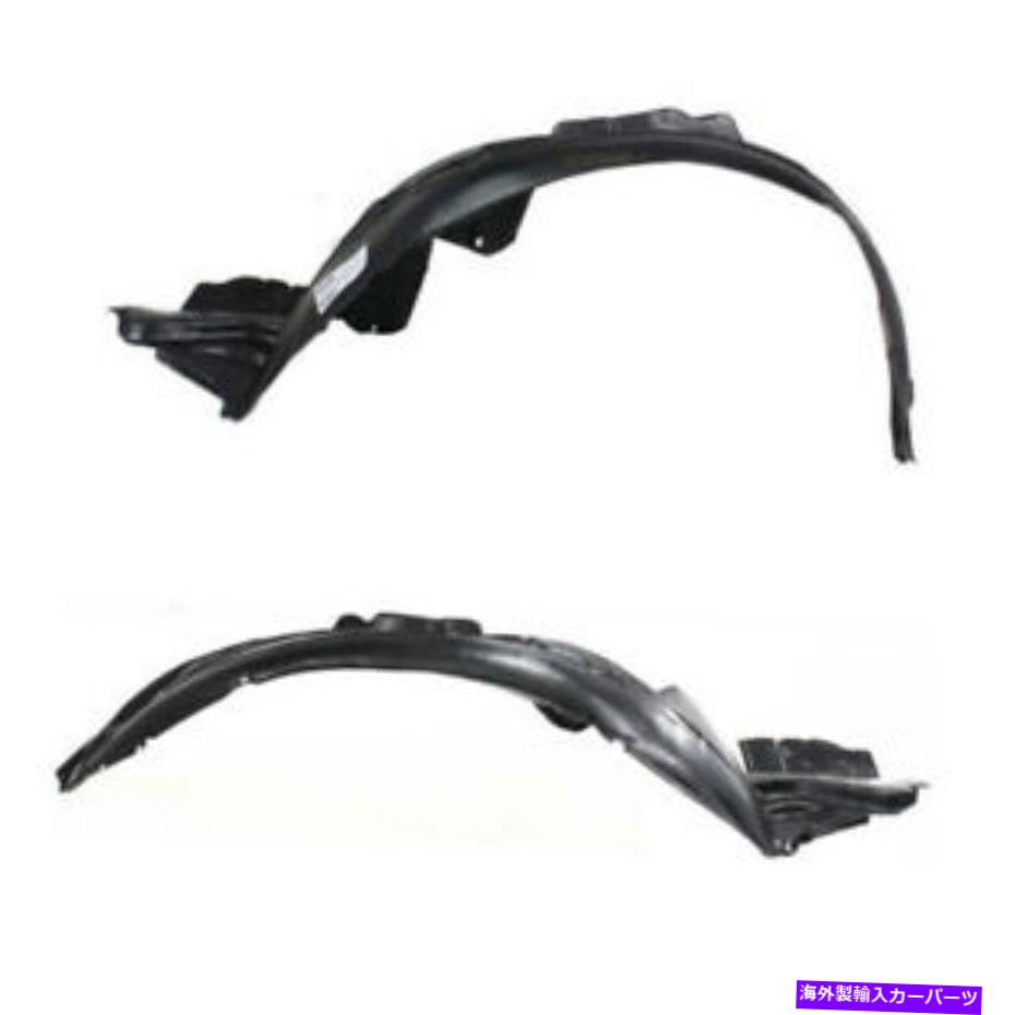フェンダーライナー 02-03インプレザセダンフロントスプラッシュシールド内側フェンダーライナーパネルセットペア For 02-03 Impreza Sedan Front Splash Shield Inner Fender Liner Panel SET PAIR【並行輸入品】