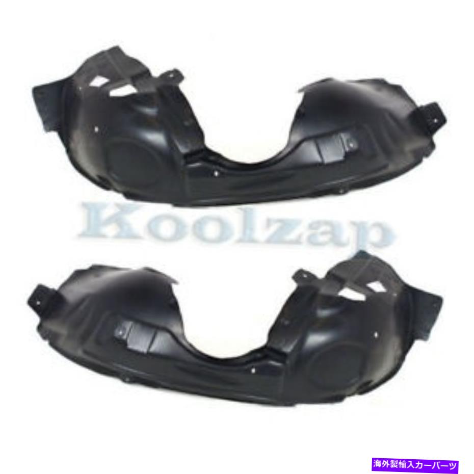 フェンダーライナー 02-08のミニクーパーフロントスプラッシュシールドインナーフェンダーライナー左右セットペア For 02-08 Mini Cooper Front Splash Shield Inner Fender Liner Left Right SET PAIR【並行輸入品】