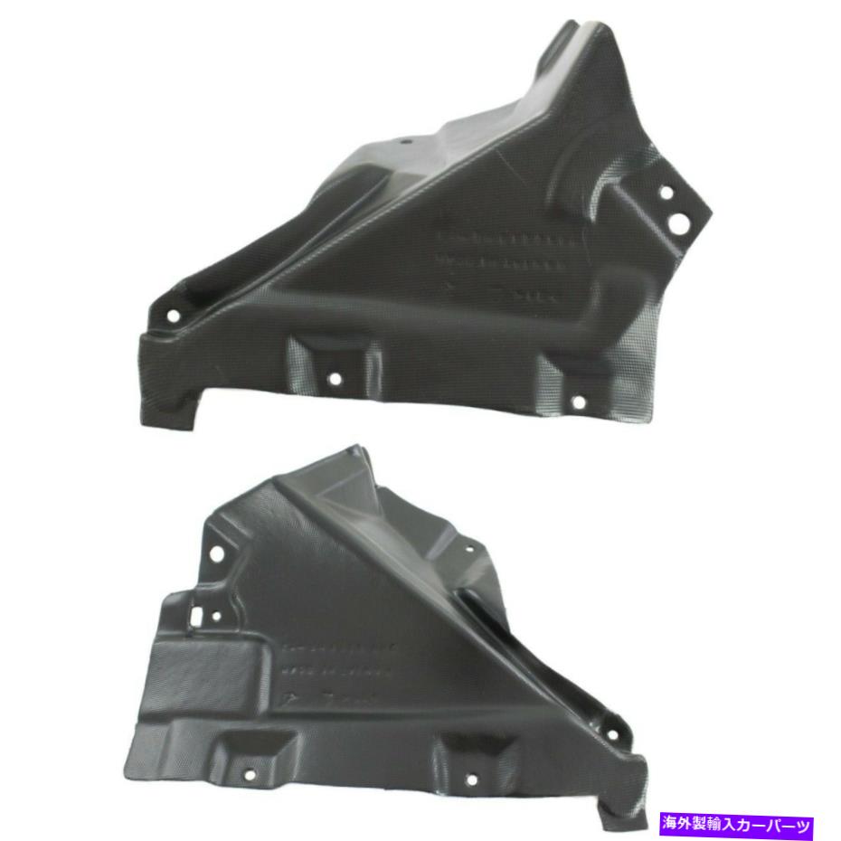 フェンダーライナー 328クーペLH＆RH BMW 328iペアの2つのフェンダーライナーフロント左と右のセット Set of 2 Fender Liners Front Left-and-Right for 328 Coupe LH & RH BMW 328i Pair【並行輸入品】
