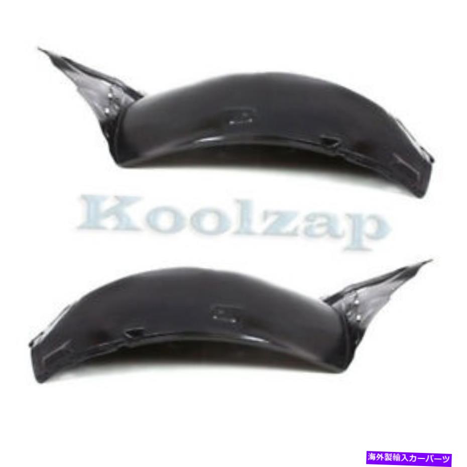 フェンダーライナー 08-13 G37フロントスプラッシュシールドインナーフェンダーライナーパネル左と右のセットペア For 08-13 G37 Front Splash Shield Inner Fender Liner Panel Left & Right SET PAIR【並行輸入品】