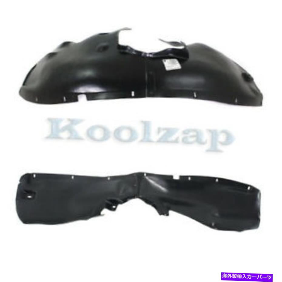 フェンダーライナー 98-05 VWビートルフロントスプラッシュシールド内側フェンダーライナー左＆右セットペア For 98-05 VW Beetle Front Splash Shield Inner Fender Liner Left & Right SET PAIR【並行輸入品】