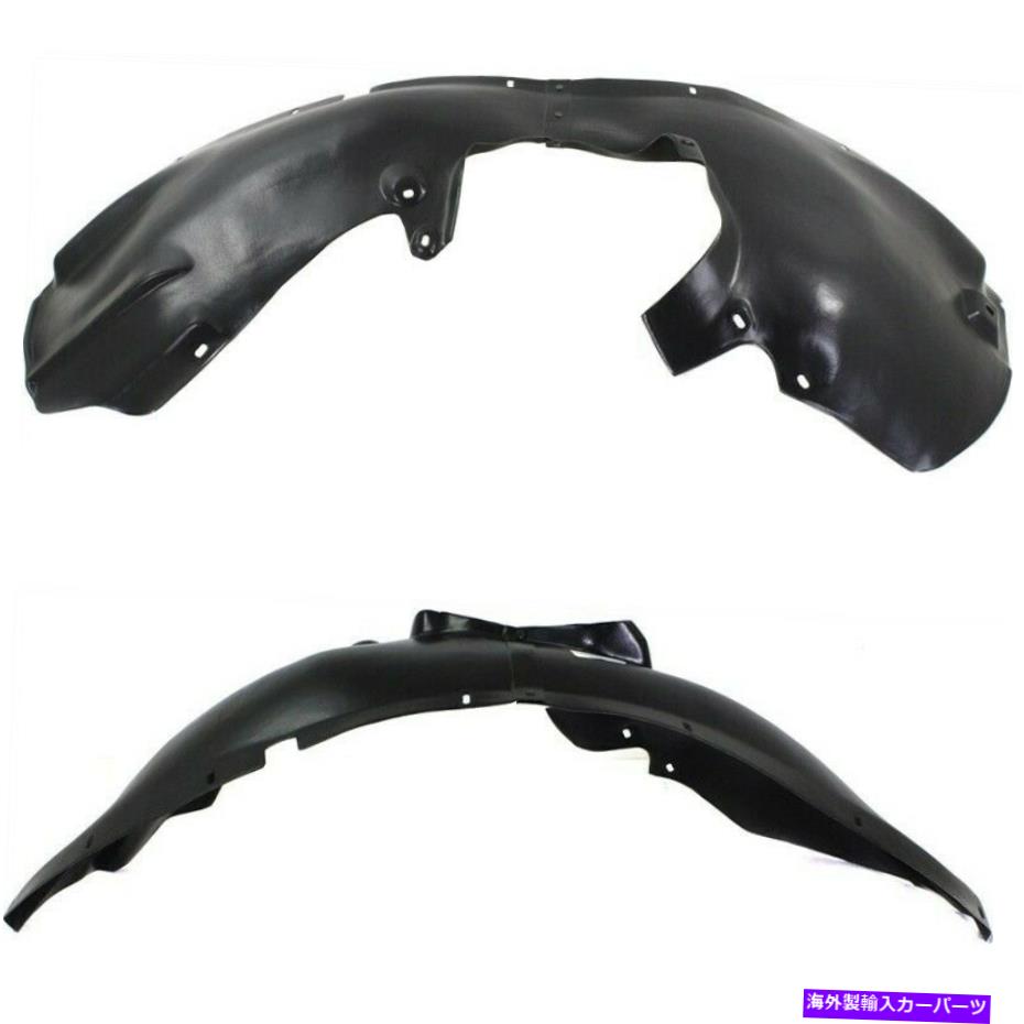 フェンダーライナー VW 1C0809961E LH＆RHペアの2つの前面左と右のフェンダーライナーセット Fender Liners Set of 2 Front Left-and-Right for VW 1C0809961E LH & RH Pair【並行輸入品】