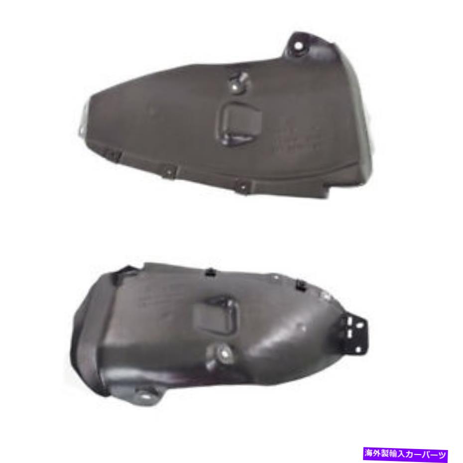フェンダーライナー 12-17のアクセントセダンリアスプラッシュシールドインナーフェンダーライナー左右セットペア For 12-17 Accent Sedan Rear Splash Shield Inner Fender Liner Left Right SET PAIR【並行輸入品】