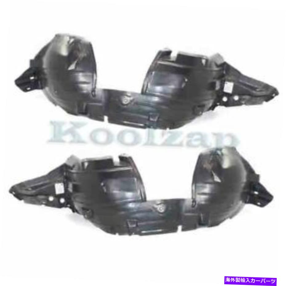 フェンダーライナー 07-12セントラフロントスプラッシュシールドインナーフェンダーライナー左右側セットペア For 07-12 Sentra Front Splash Shield Inner Fender Liner Left Right Side SET PAIR【並行輸入品】