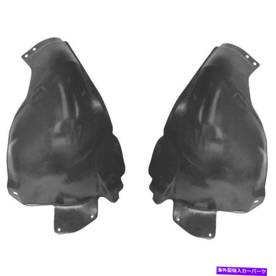 フェンダーライナー 2つのフロントフェンダーライナーLH＆RHサイドリアセクションの新しいセットFord Thunderbird New Set of 2 Front Fender Liner LH & RH Side Rear Section Fits Ford Thunderbird【並行輸入品】