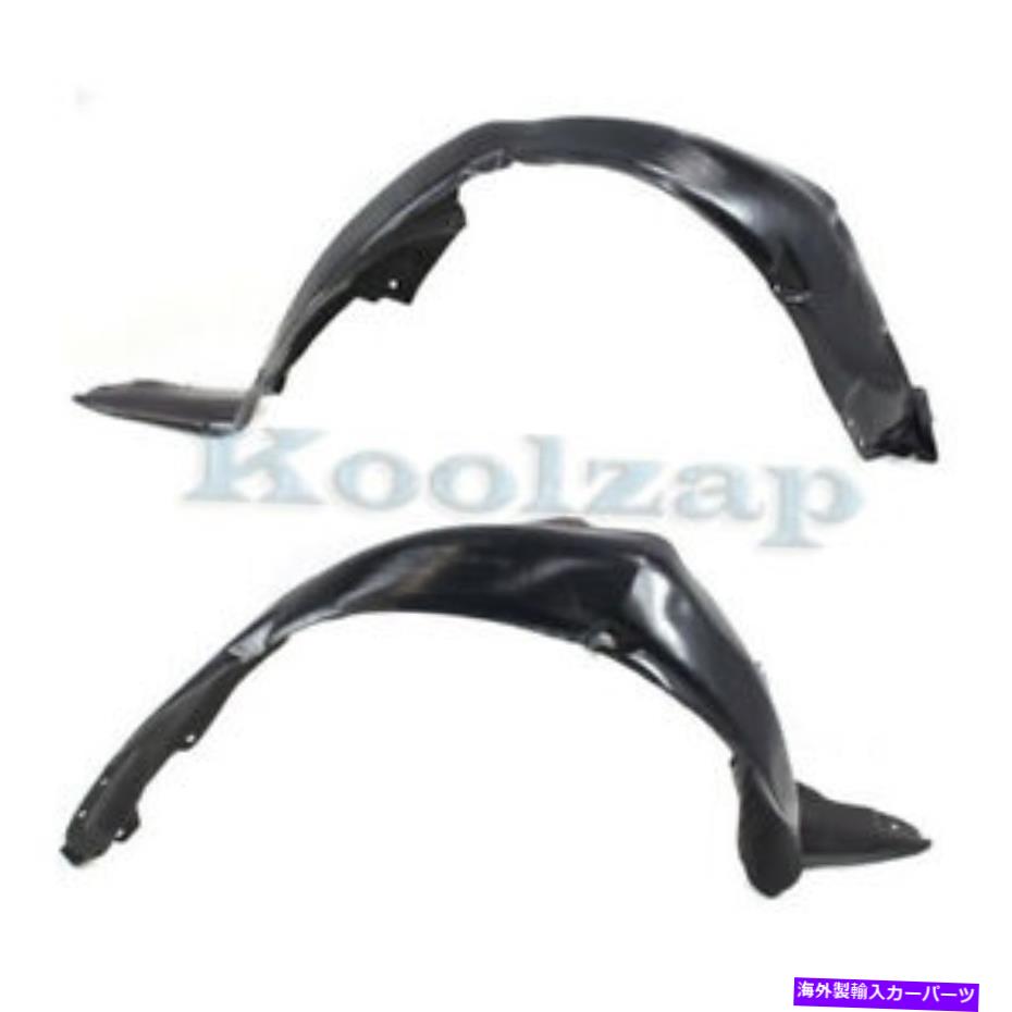 フェンダーライナー 07-11シボレーアベオフロントスプラッシュシールドインナーフェンダーライナー左右セットペア For 07-11 Chevy Aveo Front Splash Shield Inner Fender Liner Left Right SET PAIR【並行輸入品】