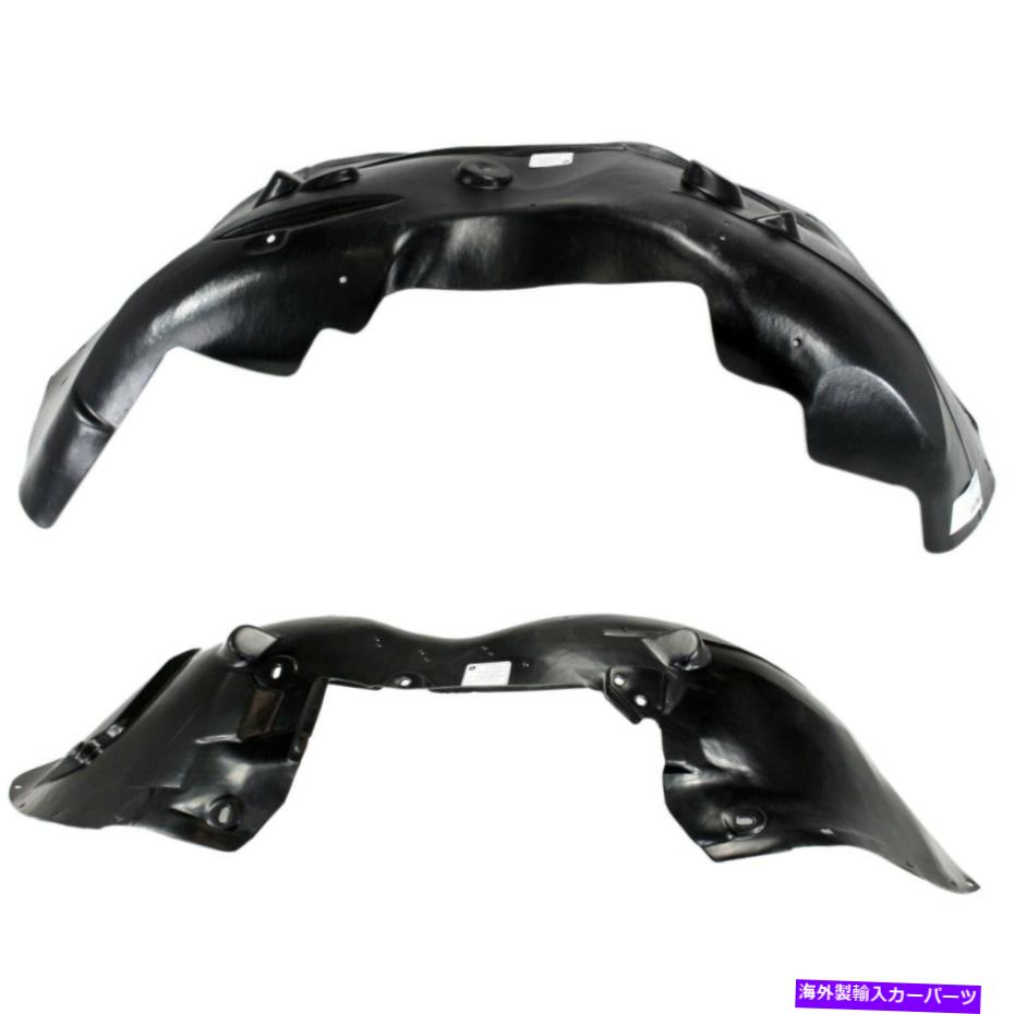 フェンダーライナー 2007-2014のスプラッシュシールドキャデラックエスカレードフロント左＆右側セット2 Splash Shield For 2007-2014 Cadillac Escalade Front Left & Right Side Set of 2【並行輸入品】