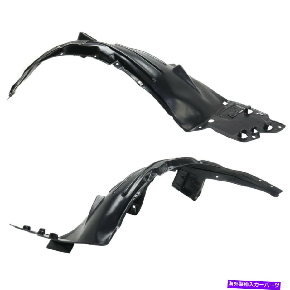 フェンダーライナー フィットペアの2つのフロントドライバーと助手席側LH RHの新しいフェンダーライナーセット New Fender Liners Set of 2 Front Driver & Passenger Side LH RH for Fit Pair【並行輸入品】