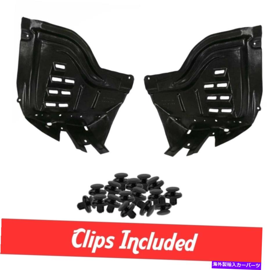 フェンダーライナー 2008-2020トヨタセコイアのクリップ付き新しいフロントフェンダーライナーエクステンションセット New Front Fender Liner Extension Set W/ Clips For 2008-2020 Toyota Sequoia【並行輸入品】 45,606円