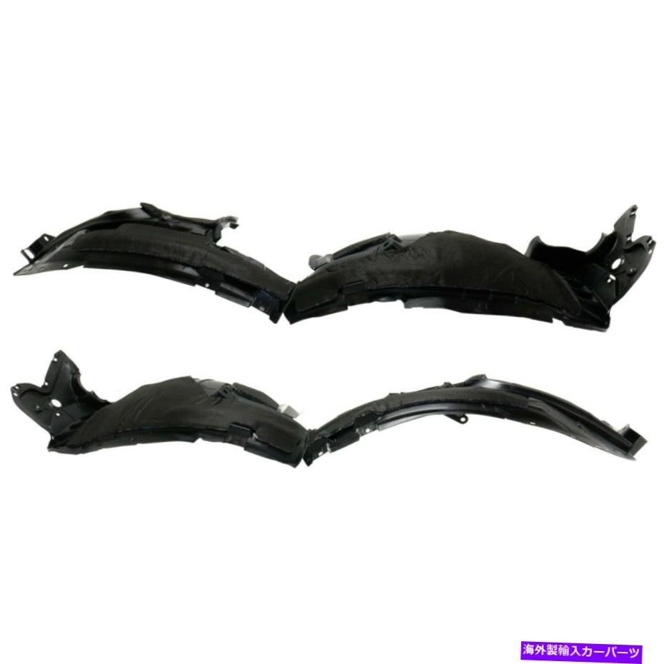 フェンダーライナー Nissan Rogue 2017-2018の新しいフェンダーライナーフロントドライバー＆乗客側LH RH New Fender Liner Front Driver & Passenger Side LH RH for Nissan Rogue 2017-2018【並行輸入品】