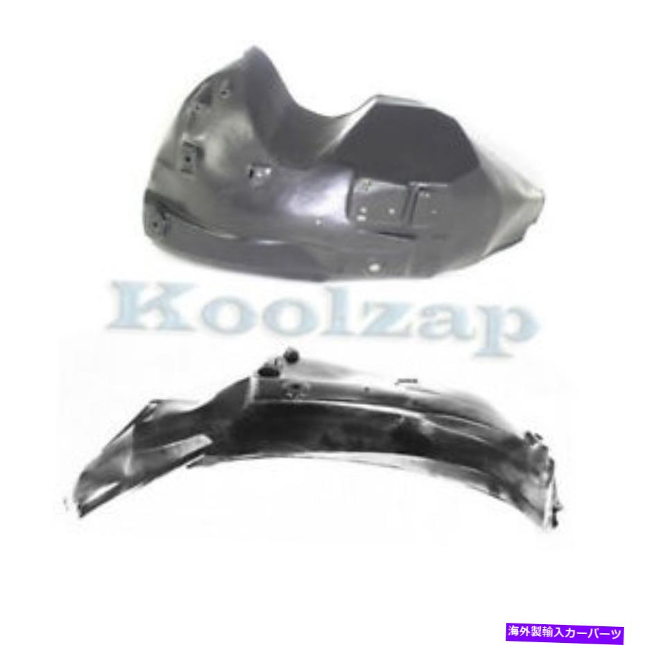 フェンダーライナー 03-11タウンカーフロントスプラッシュシールドインナーフェンダーライナー左＆右セットペア For 03-11 Town Car Front Splash Shield Inner Fender Liner Left & Right SET PAIR【並行輸入品】