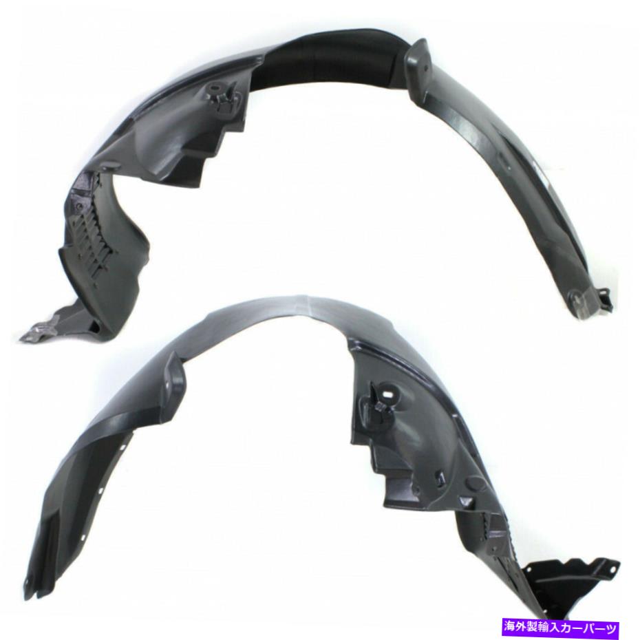 フェンダーライナー Kia Soul Splash Guard/Fender Liner 2010 2011 LH＆RHペア/セットフロント用 For Kia Soul Splash Guard/Fender Liner 2010 2011 LH & RH Pair/Set Front【並行輸入品】