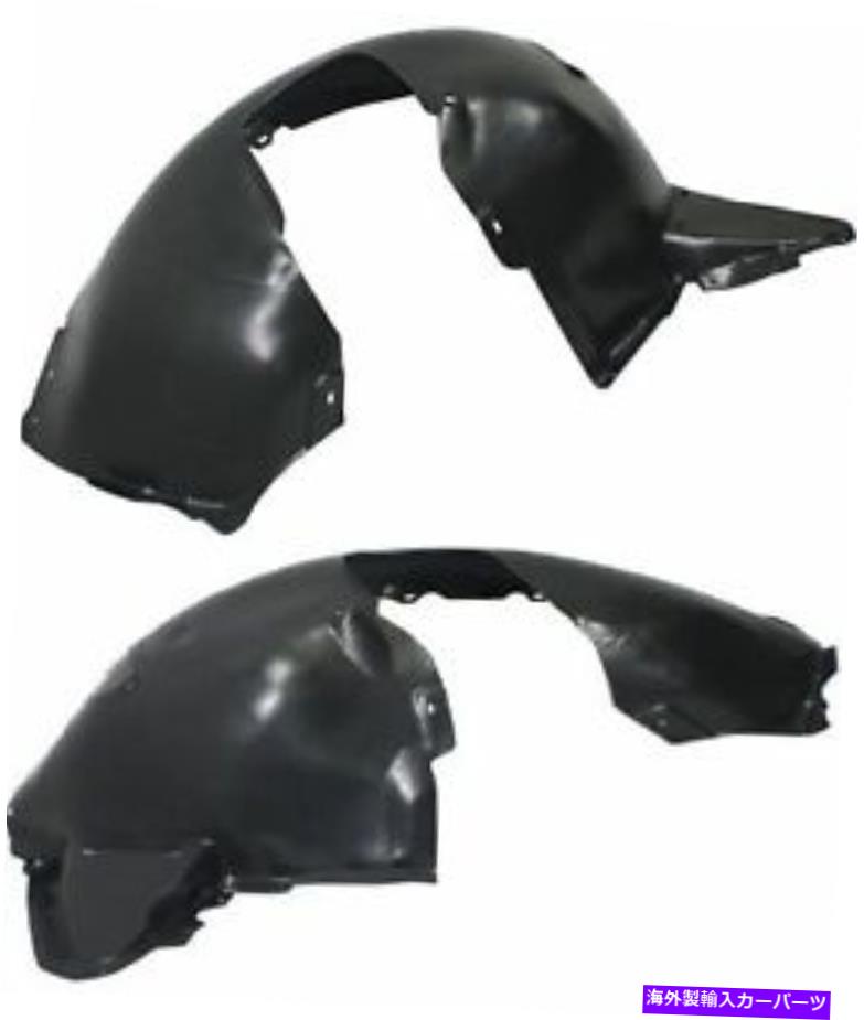 フェンダーライナー 12-15フォルクスワーゲンパサット用の新しいフロントドライバーと乗客側フェンダーライナーセット New Front Driver & Passenger Side Fender Liner Set For 12-15 Volkswagen Passat【並行輸入品】