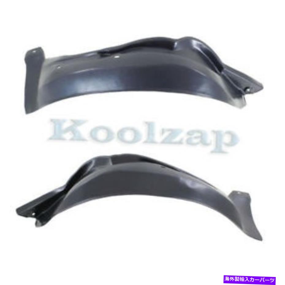 フェンダーライナー 00-05デビルフロントスプラッシュシールドインナーフェンダーライナーパネルプラスチックセットペア For 00-05 DeVille Front Splash Shield Inner Fender Liner Panel Plastic SET PAIR【並行輸入品】