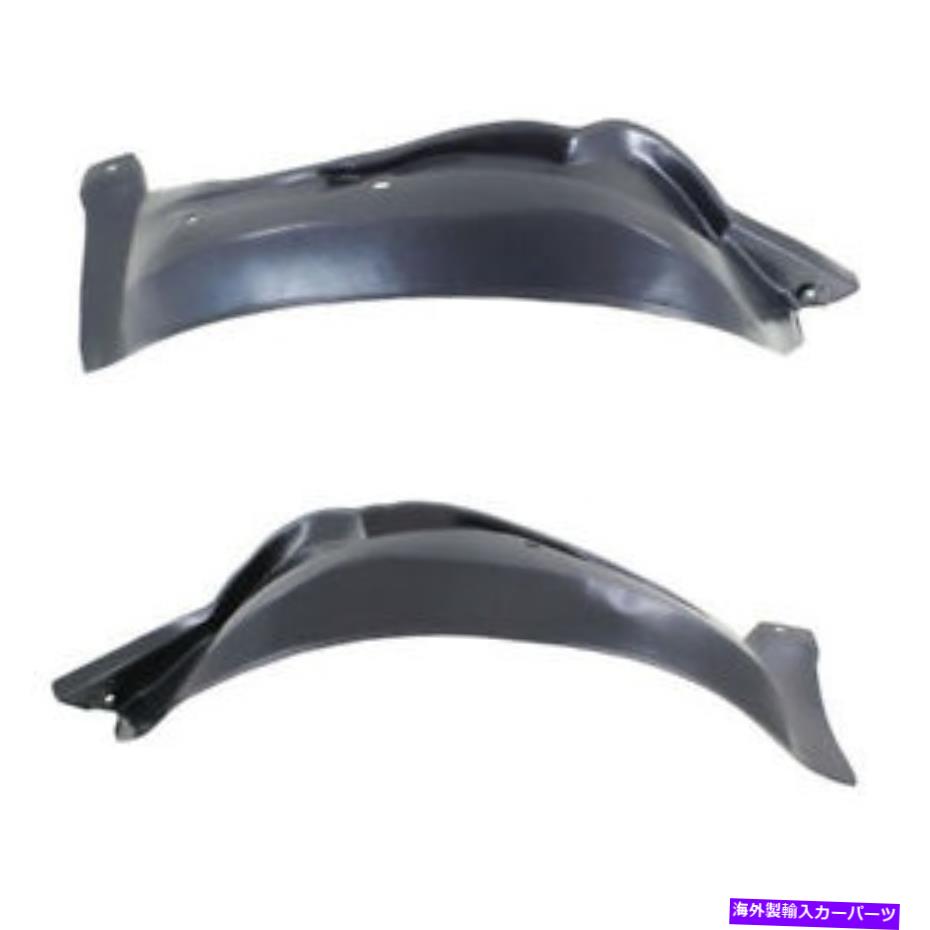 フェンダーライナー 00-05デビルフロントスプラッシュシールドインナーフェンダーライナーパネルプラスチックセットペア For 00-05 DeVille Front Splash Shield Inner Fender Liner Panel Plastic SET PAIR【並行輸入品】