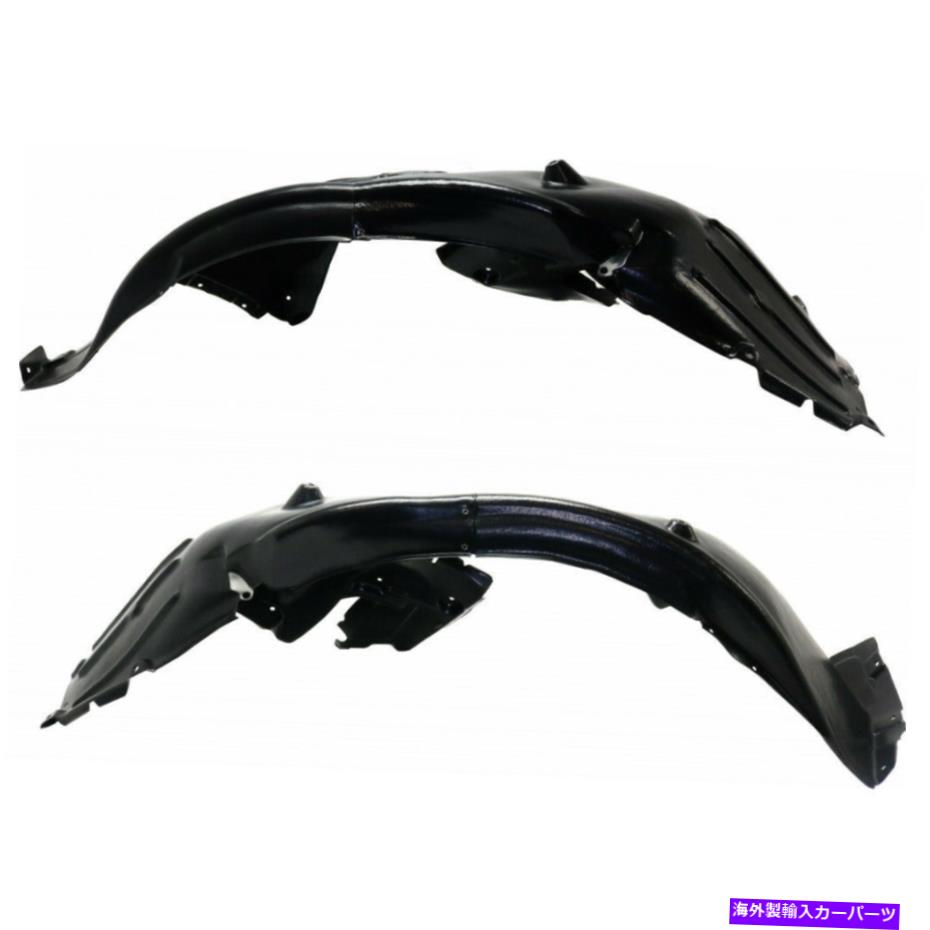 フェンダーライナー BMW 535i Xdrive Splash Guard/Fender Liner 2009 2010 RHおよびLHペア/セットフロント用 For BMW 535i xDrive Splash Guard/Fender Liner 2009 2010 RH and LH Pair/Set Front【並行輸入品】