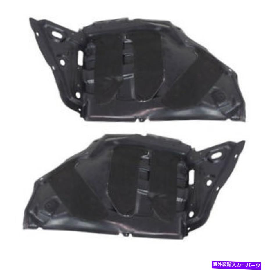 フェンダーライナー フィット11-17クエストフロントスプラッシュシールドインナーフェンダーライナー左右側セットペア Fits 11-17 Quest Front Splash Shield Inner Fender Liner Left Right Side SET PAIR【並行輸入品】
