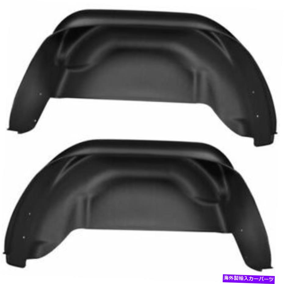 フェンダーライナー ハスキーライナーブラックリアホイールウェルガード15-16シボレーコロラド-79021 Husky Liners Black Rear Wheel Well Guards for 15-16 Chevy Colorado - 79021【並行輸入品】
