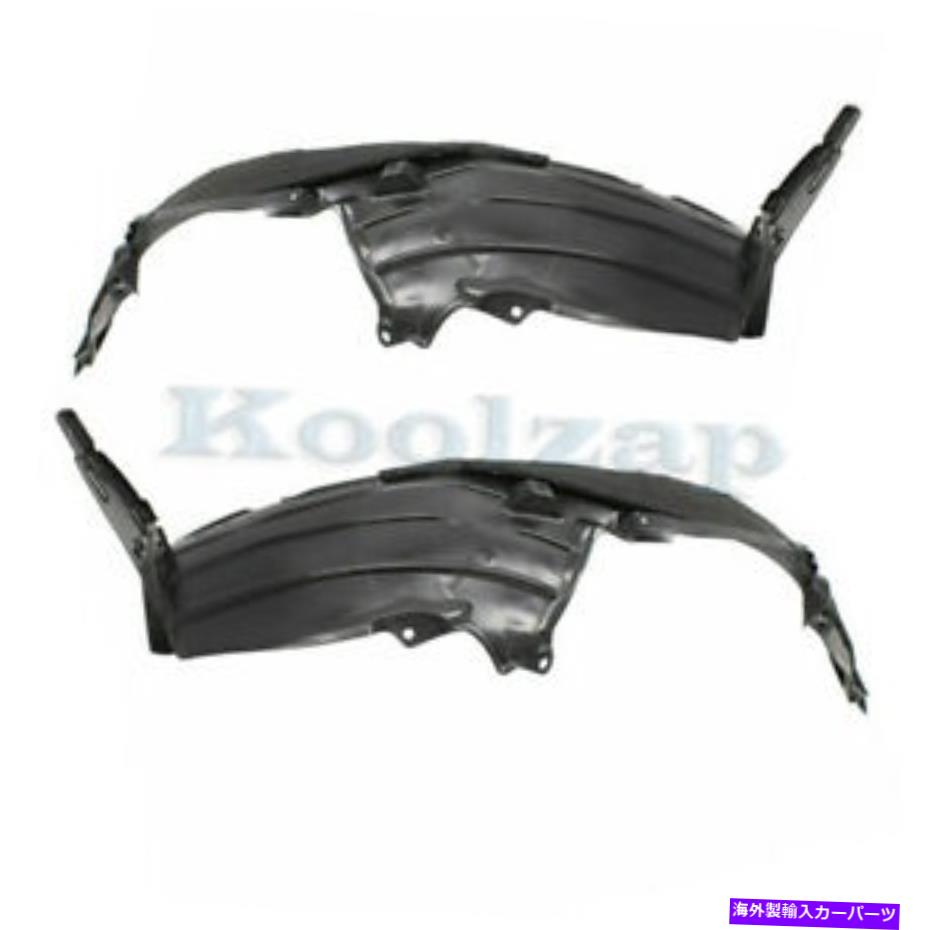 フェンダーライナー 17-19 CR-Vフロントスプラッシュシールドインナーフェンダーライナーw/断熱セットペア Fits 17-19 CR-V Front Splash Shield Inner Fender Liner w/Insulation SET PAIR【並行輸入品】