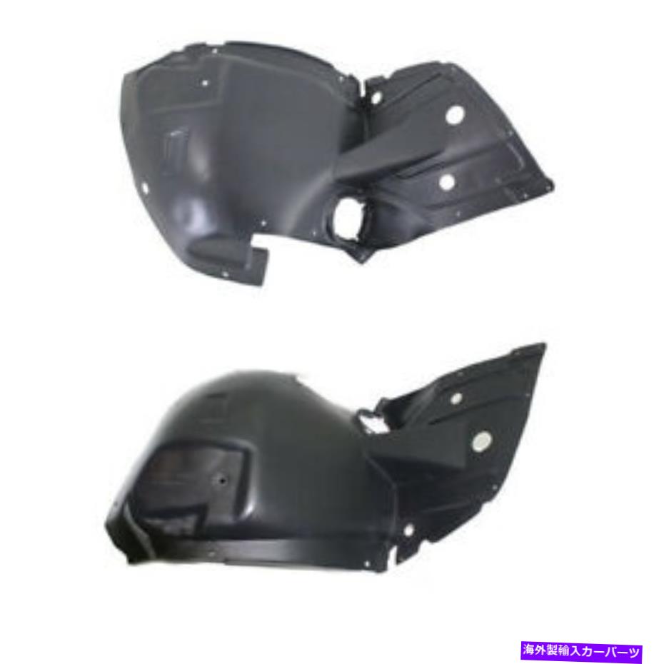 フェンダーライナー 09-15 CTSフロントスプラッシュシールド内側フェンダーライナーパネル左と右のセットペア For 09-15 CTS Front Splash Shield Inner Fender Liner Panel Left & Right SET PAIR【並行輸入品】