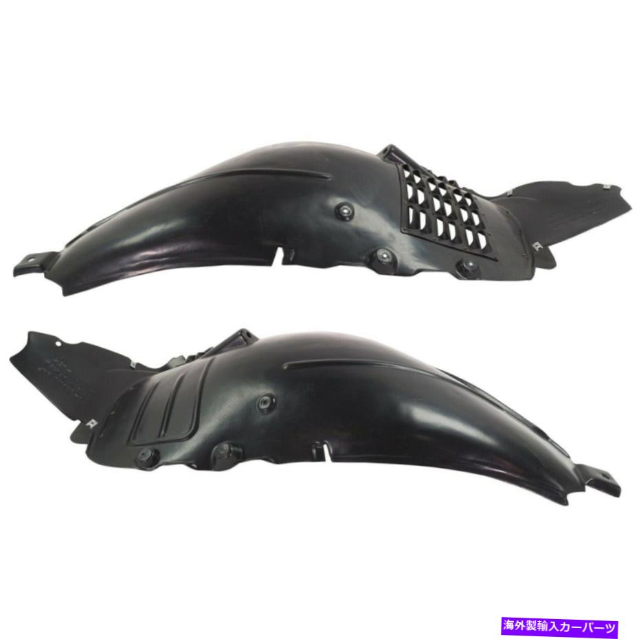 フェンダーライナー メルセデスCLクラスLH＆RHのための2つの前面左と右のペアフェンダーライナーセット Pair Fender Liners Set of 2 Front Left-and-Right for Mercedes CL Class LH & RH【並行輸入品】