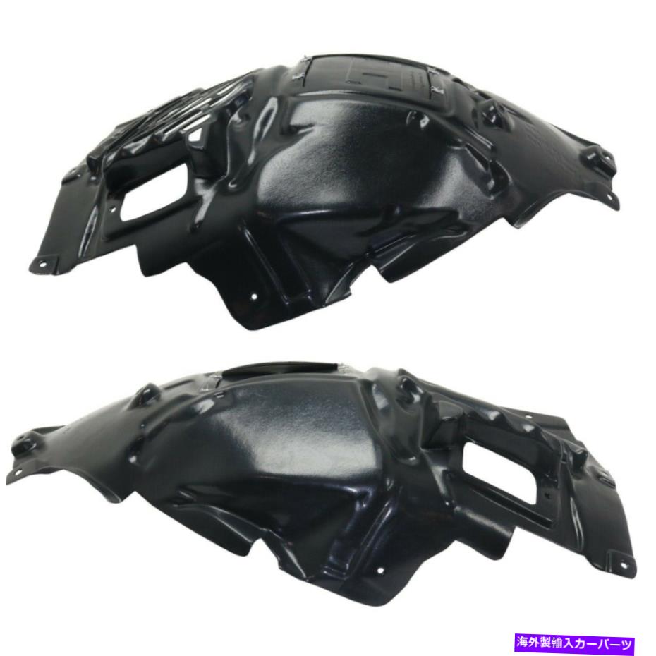 フェンダーライナー BMW 328i GT XDRIVE用の2つのフロント左右側のLH＆RH＆RHのペアフェンダーライナーセット Pair Fender Liners Set of 2 Front Left-and-Right LH & RH for BMW 328i GT xDrive【並行輸入品】